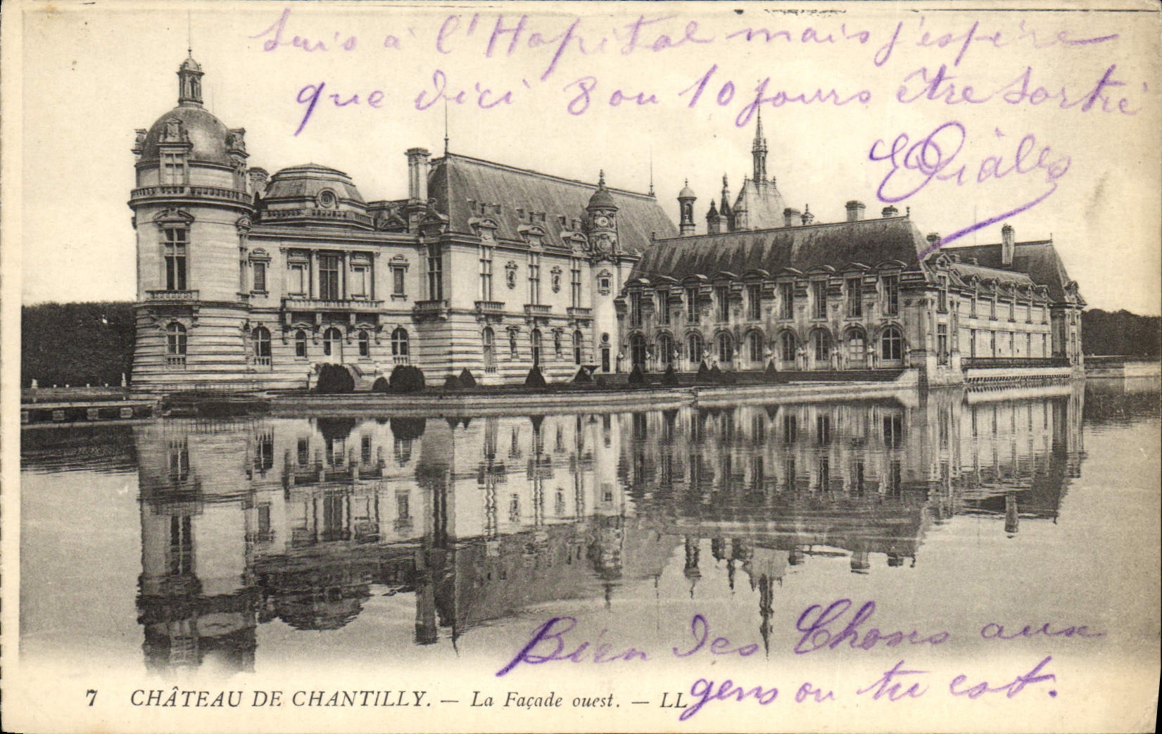 CPA Chateau de Chantilly la Facade Ouest