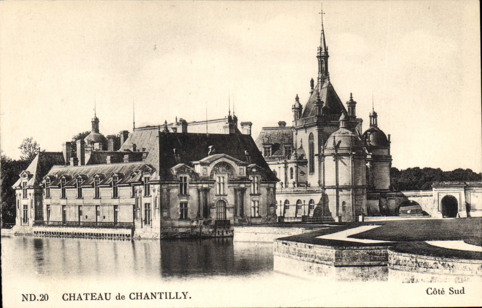 CPA Chateau de Chantilly Cote Sud 