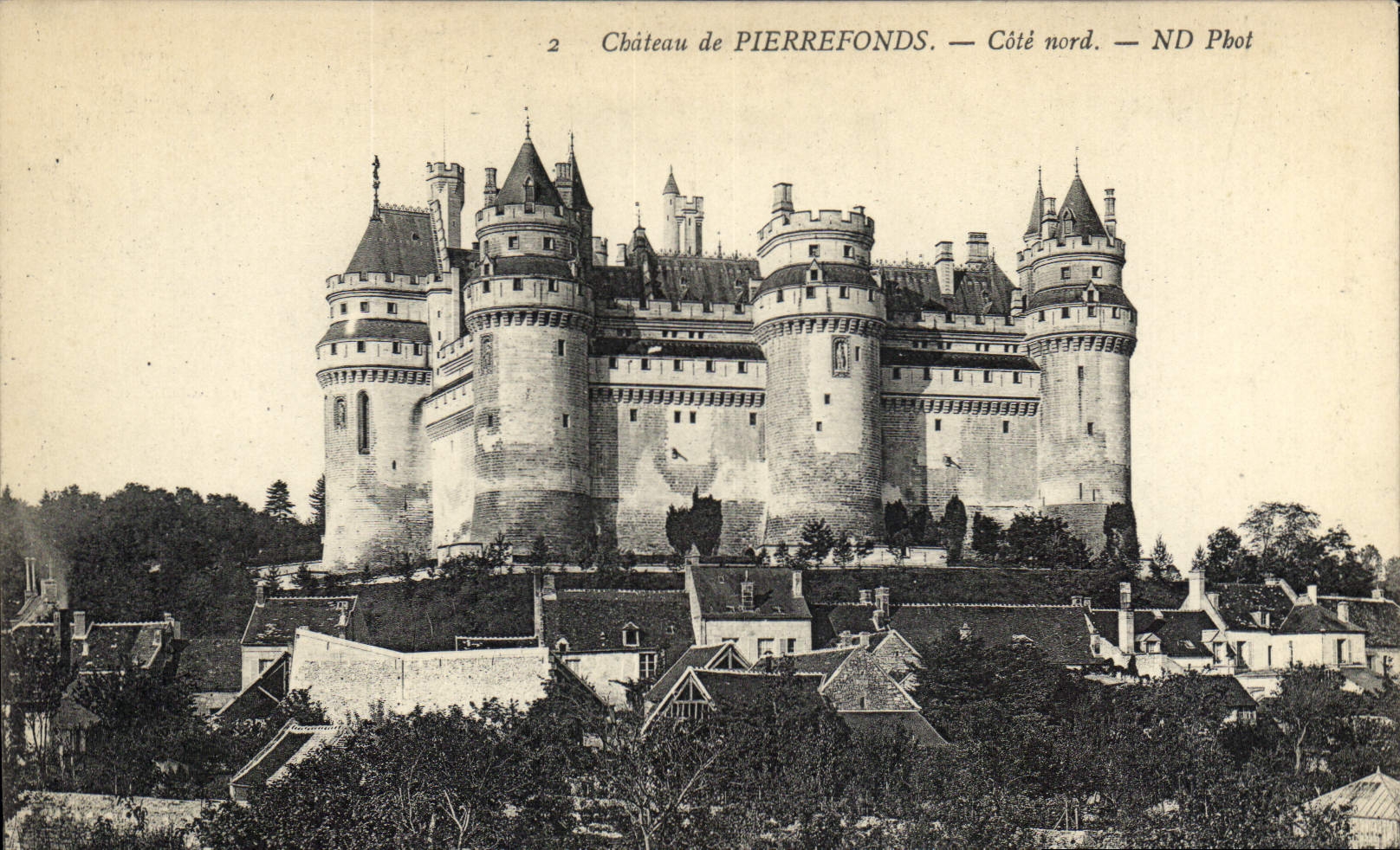 CPA Chateau de Pierrefonds Cote nord 