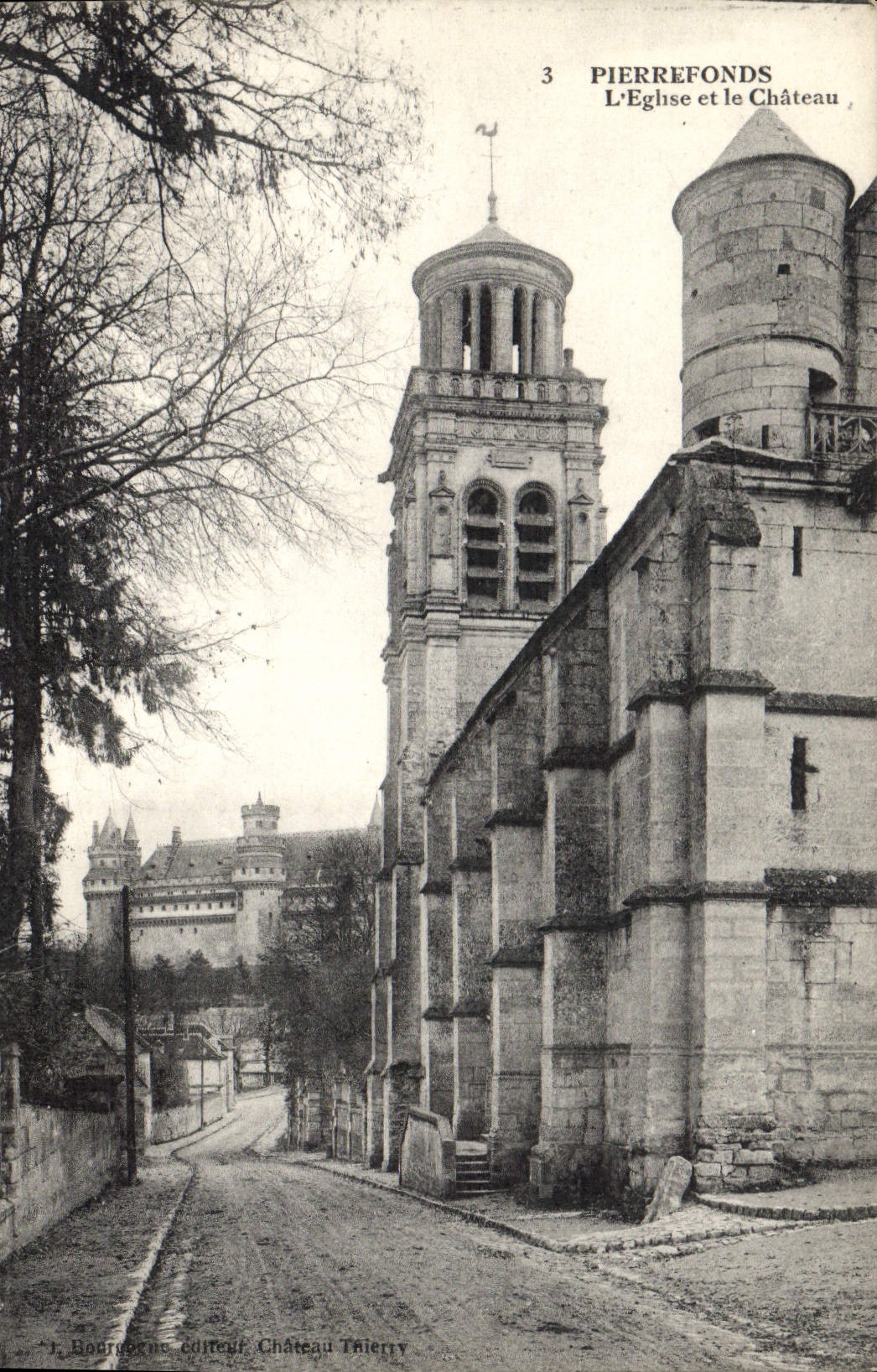 CPA Pierrefonds l'Eglise et le Chateau 