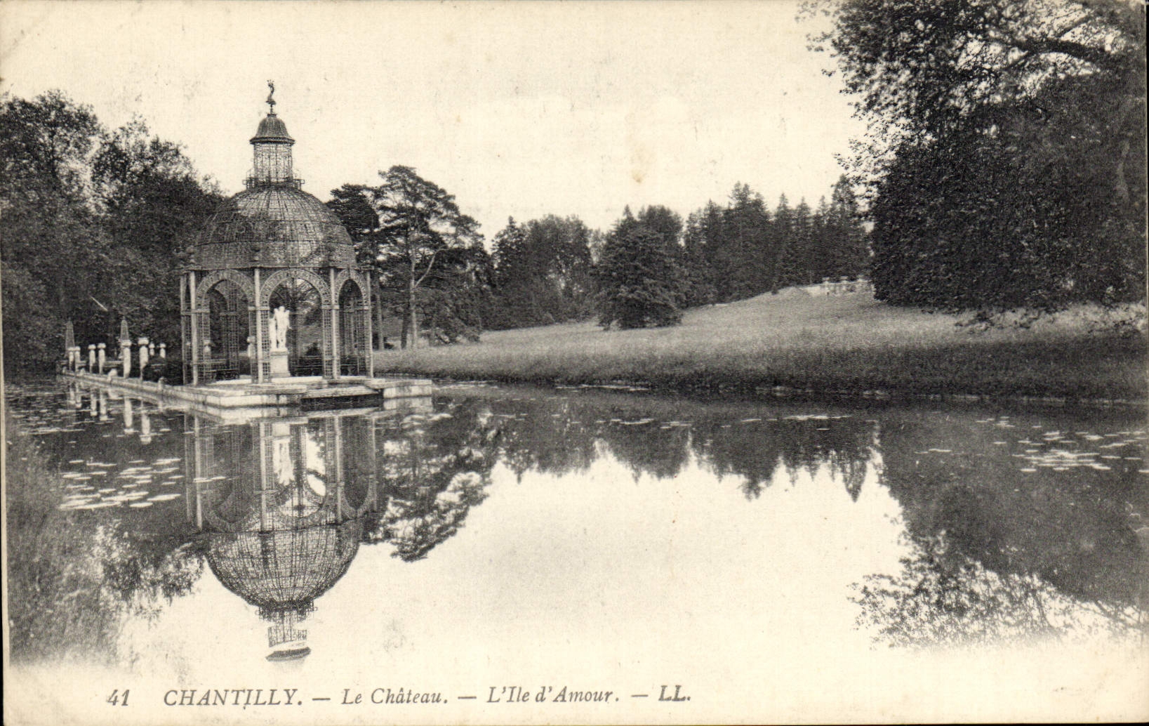 CPA Chantilly le Chateau L'Ile d'Amour