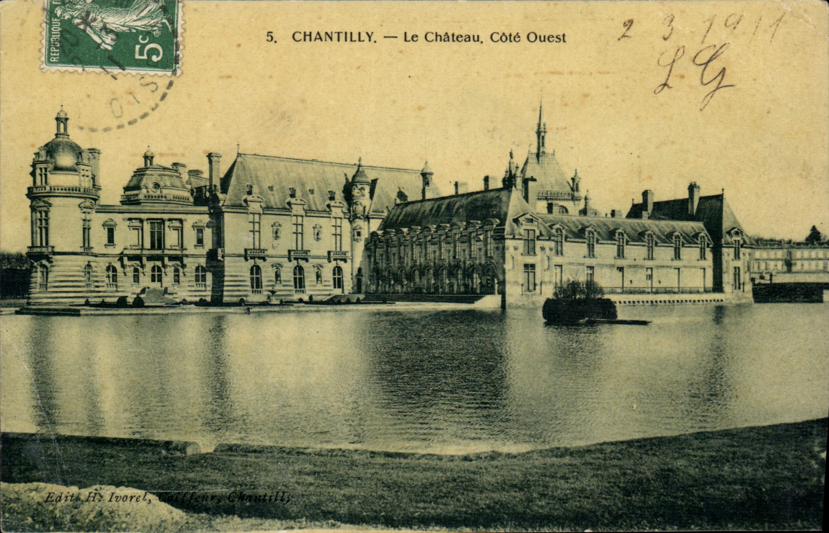 CPA Chantilly le Chateau Cote Ouest 