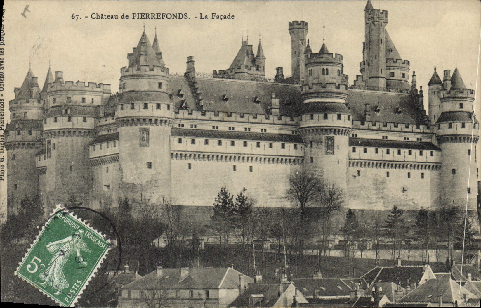 CPA Chateau de Pierrefonds la Facade 