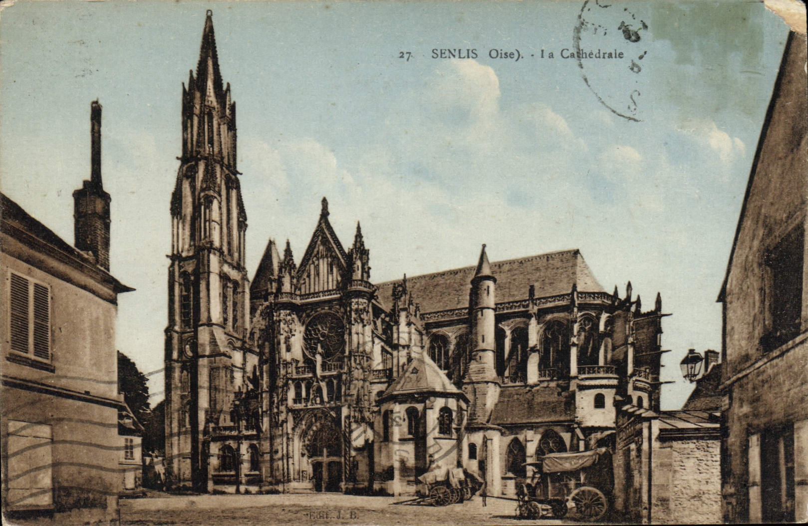 CPA Senlis Oise la Cathedrale 