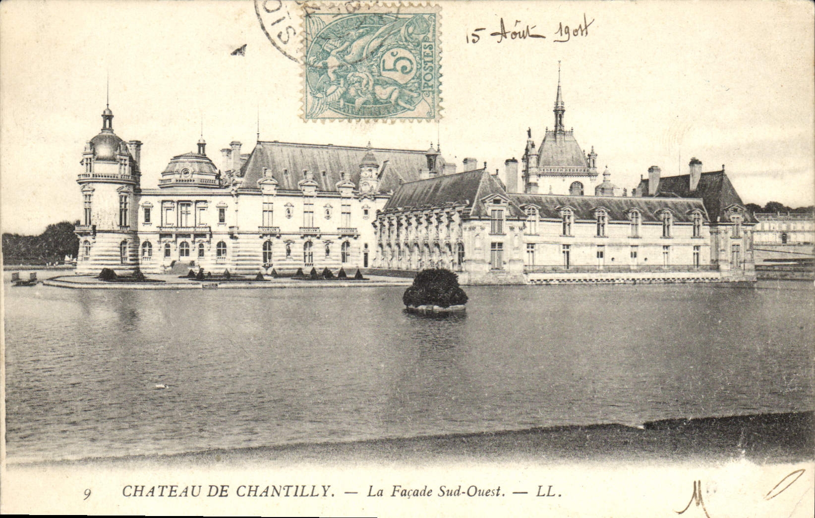 CPA Chateau de Chantilly la Facade Sud Ouest 