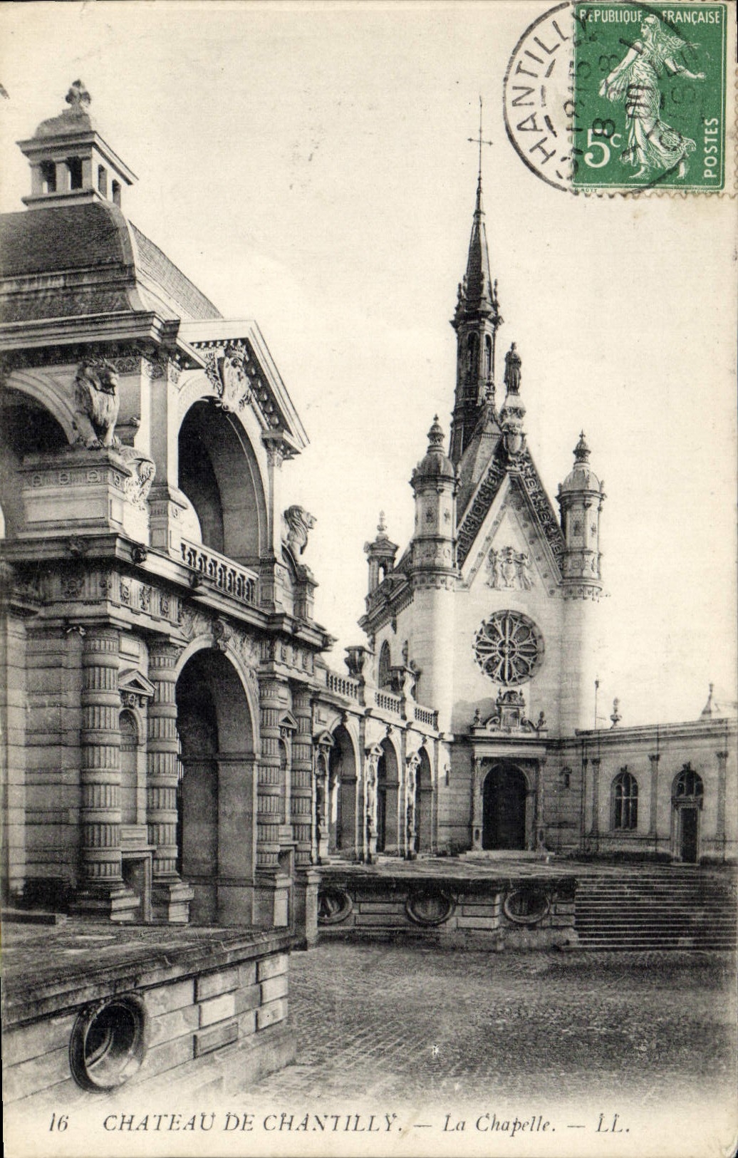 CPA Chateau de Chantilly la Chapelle 