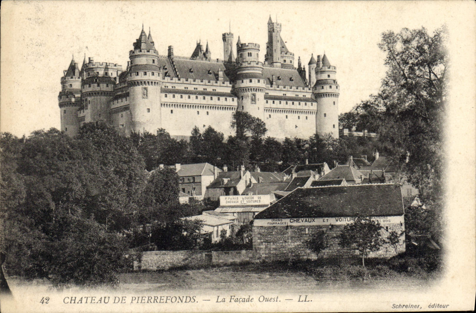 CPA Chateau de Pierrefonds la Facade Ouest 