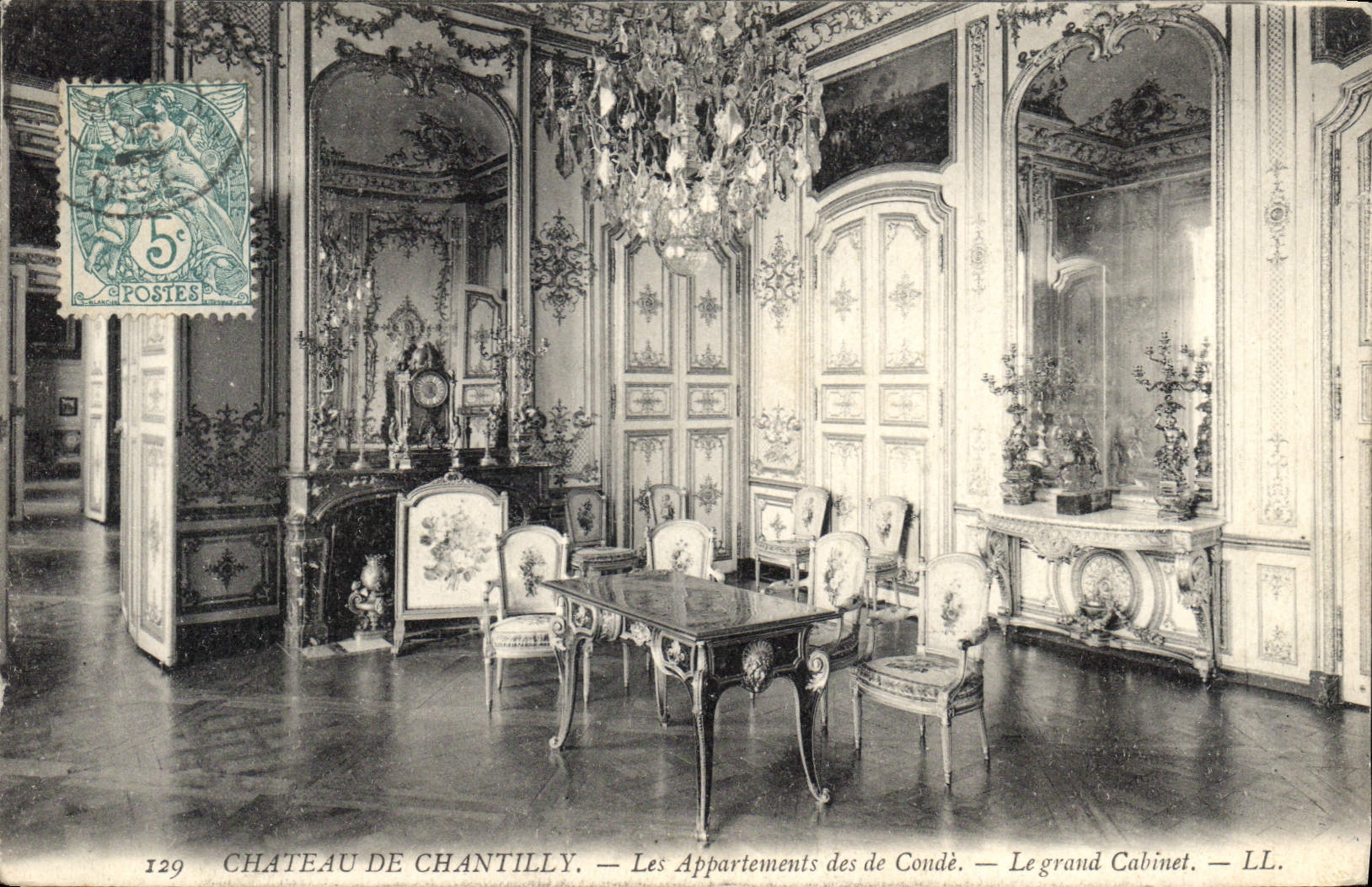 CPA Chateau de Chantilly les Appartements des de Conde le Grand Cabinet