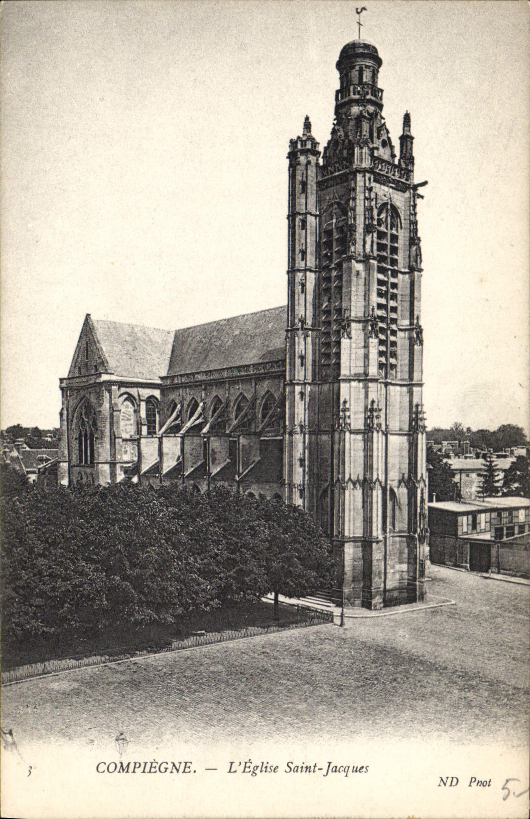 CPA Compiegne L'Eglise Saint Jacques 