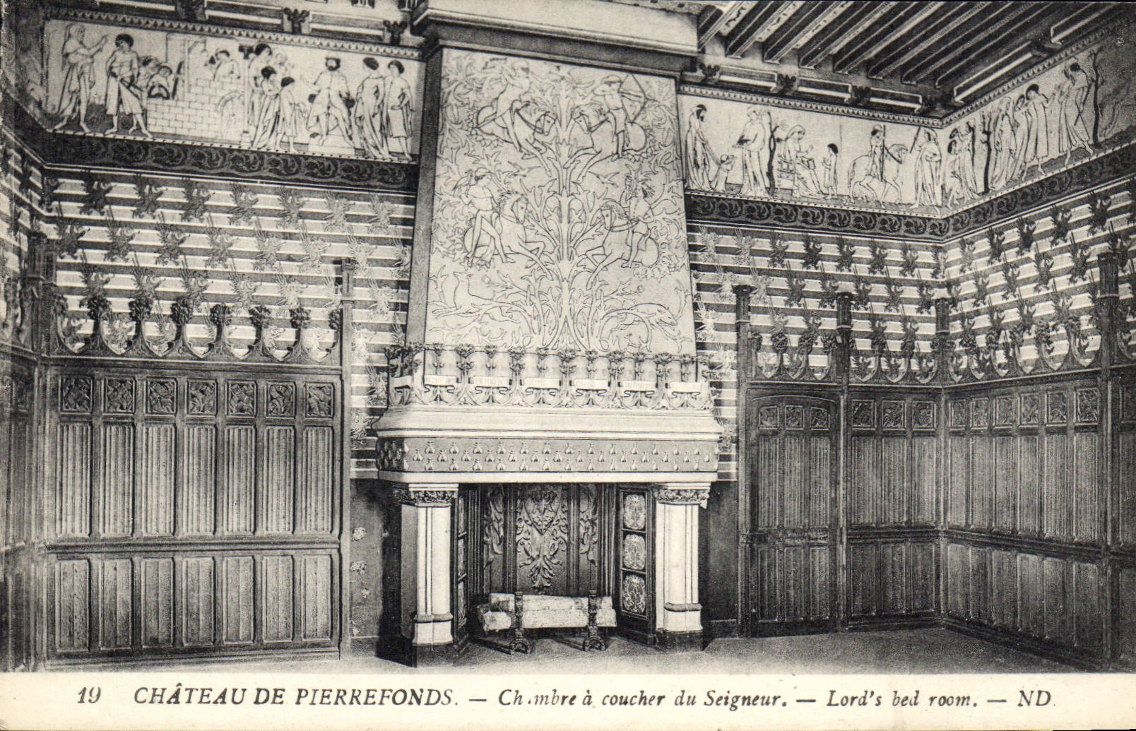 CPA Chateau de Pierrefonds Chambre a coucher du Seigneur 