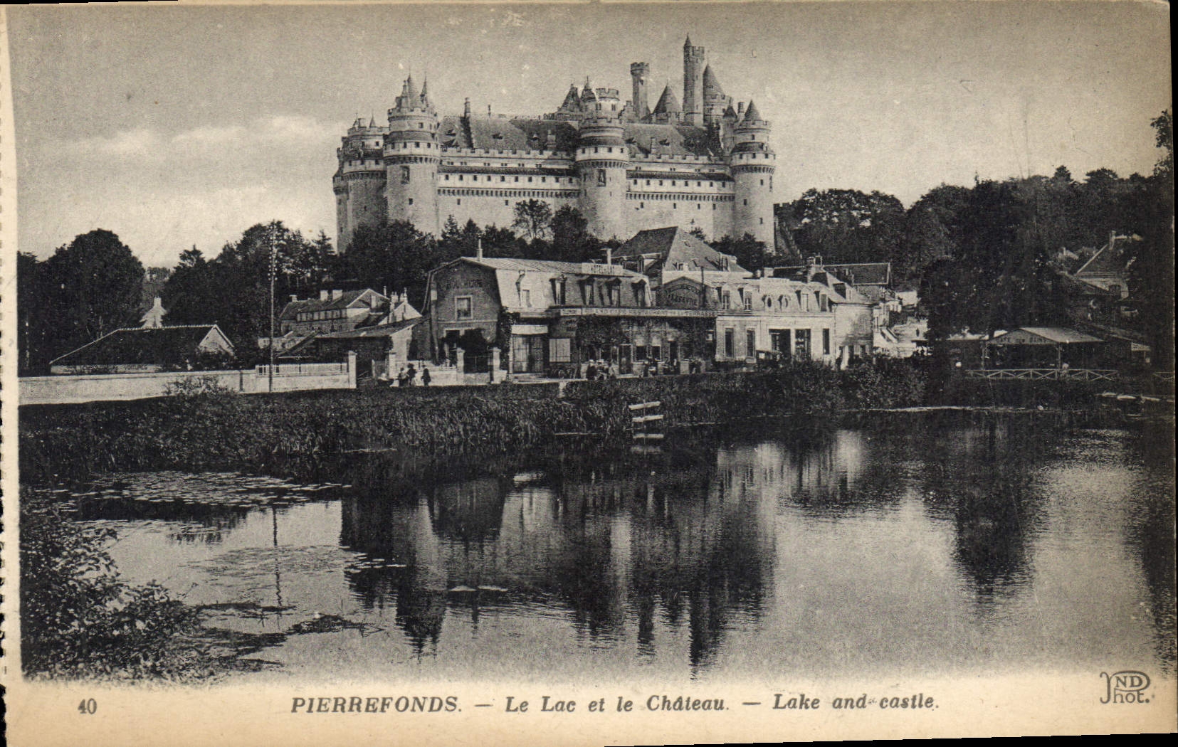 CPA Pierrefonds le Lac et le Chateau 