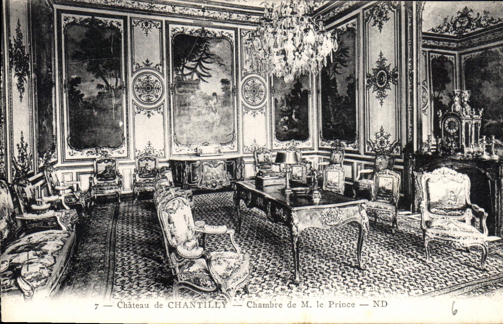 CPA Chateau de Chantilly Chambre de M le Prince 