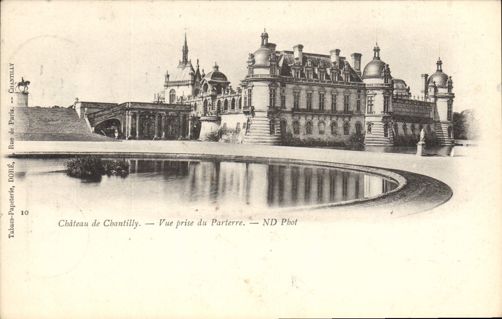 CPA Chateau de Chantilly Vue prise du Parterre 