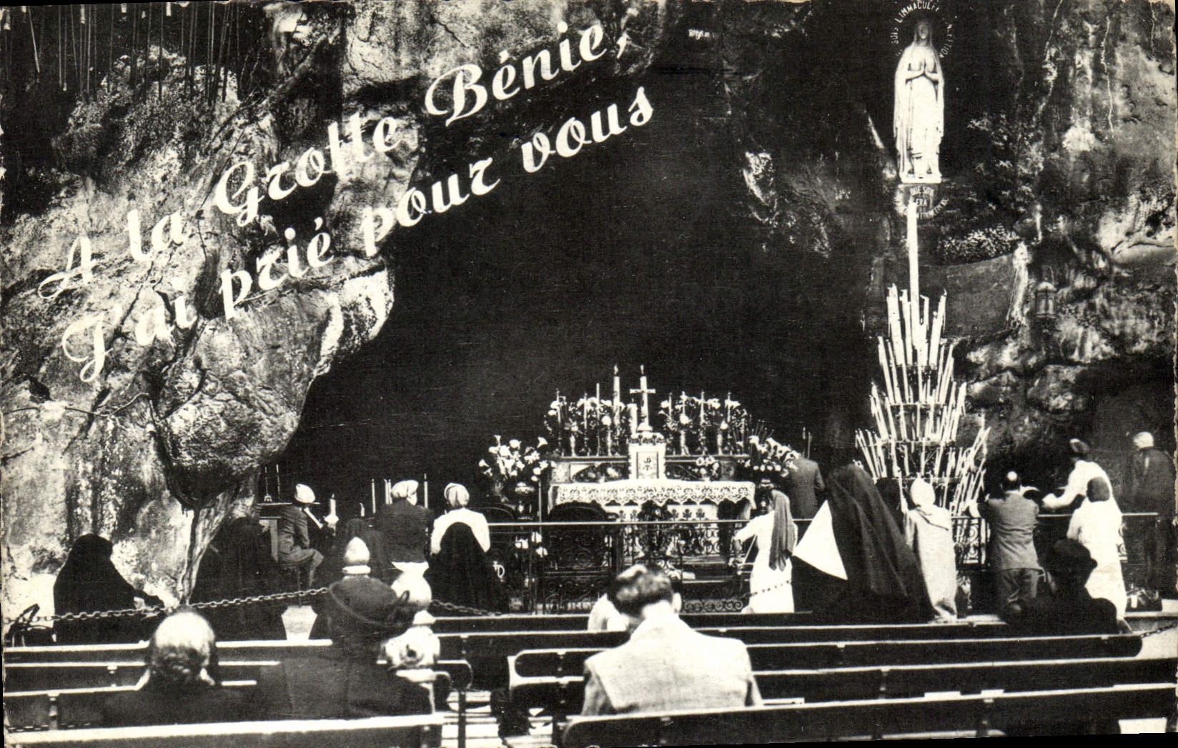 CPA Lourdes La Grotte Miraculeuse 