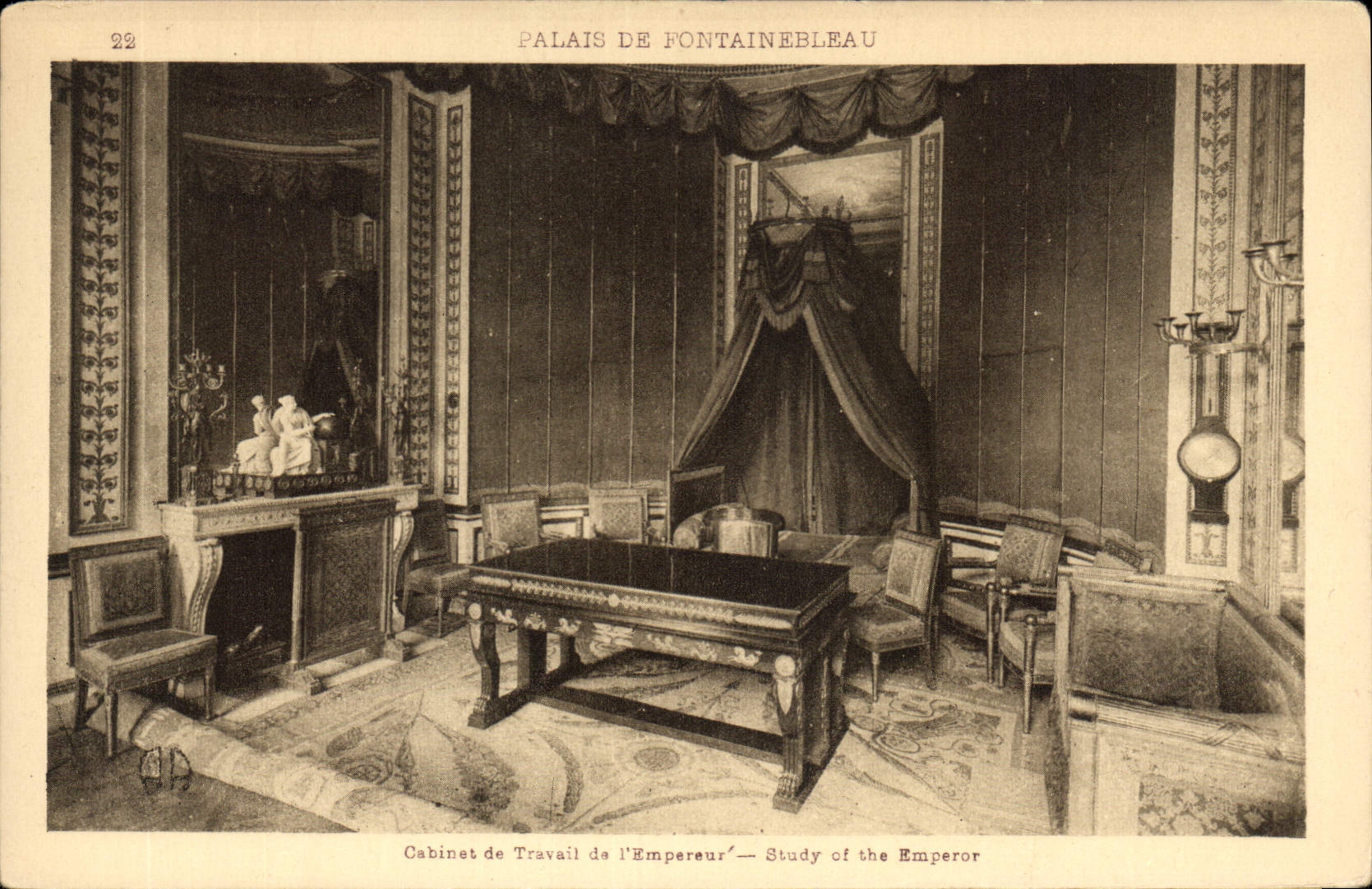 CPA Palais de Fontainebleau Cabinet de Travail de l'Empereur