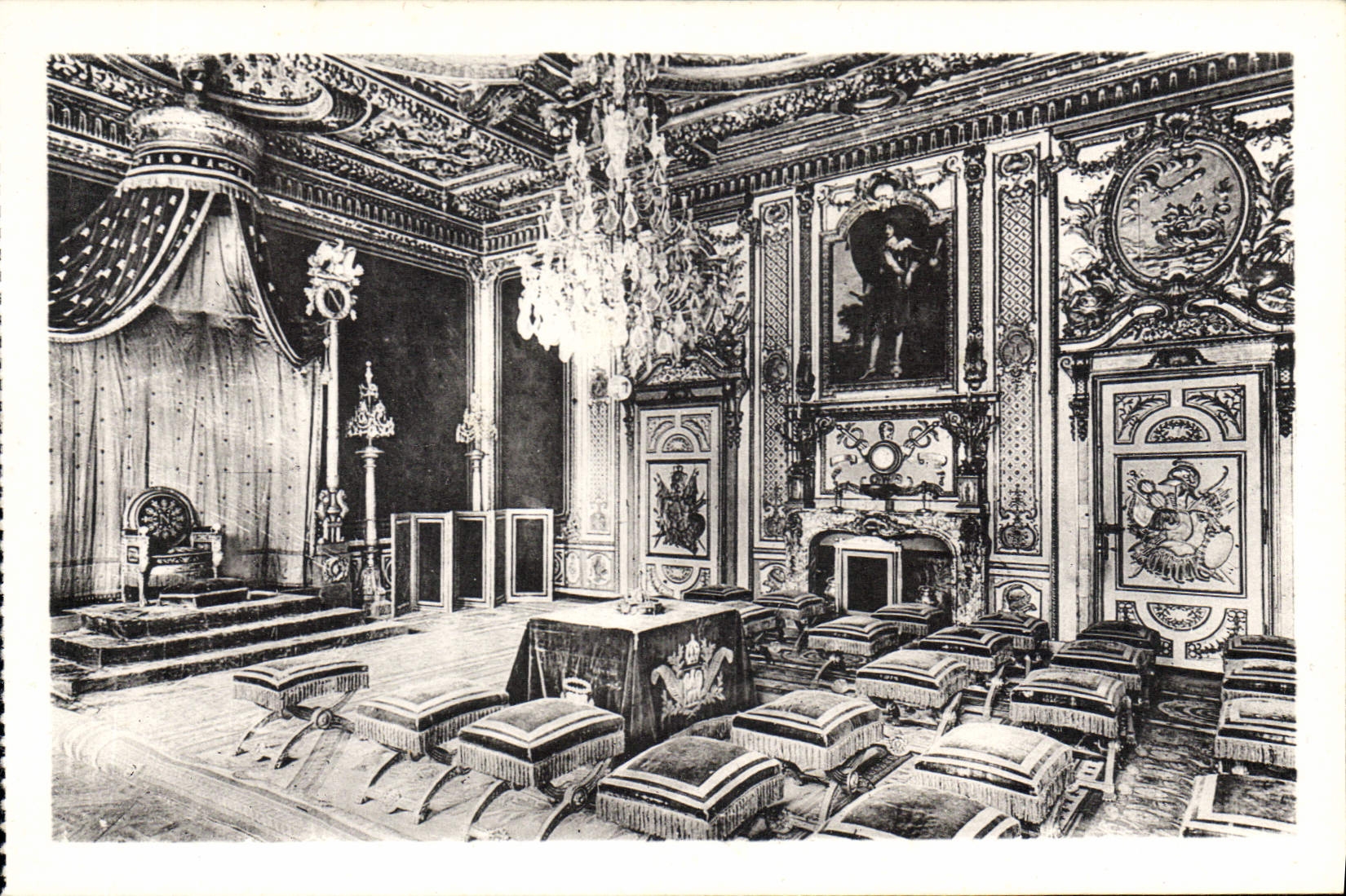 CPA Chateau de Fontainebleau la Salle du Trone 