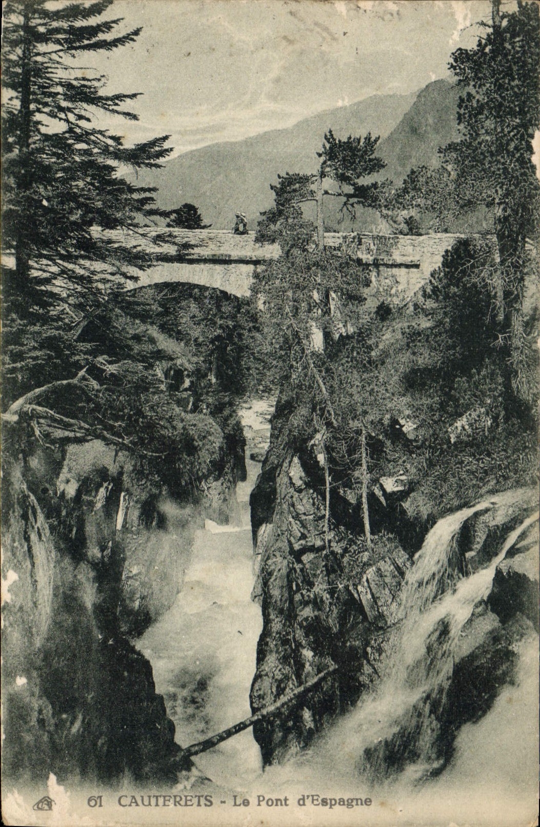 CPA Cauterets le Pont d'Espagne 