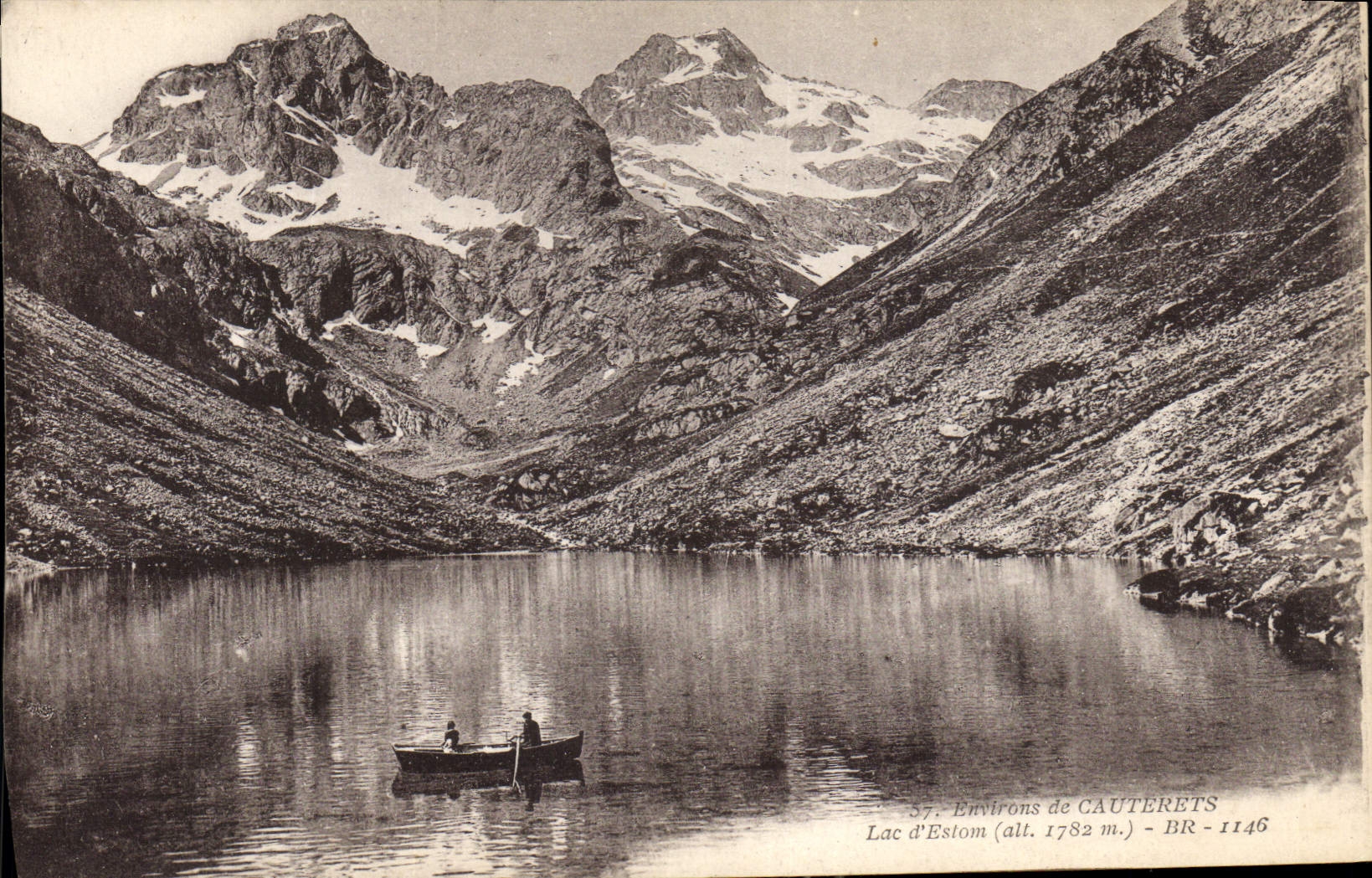 CPA Environs de Cauterets Lac d'Eslom 