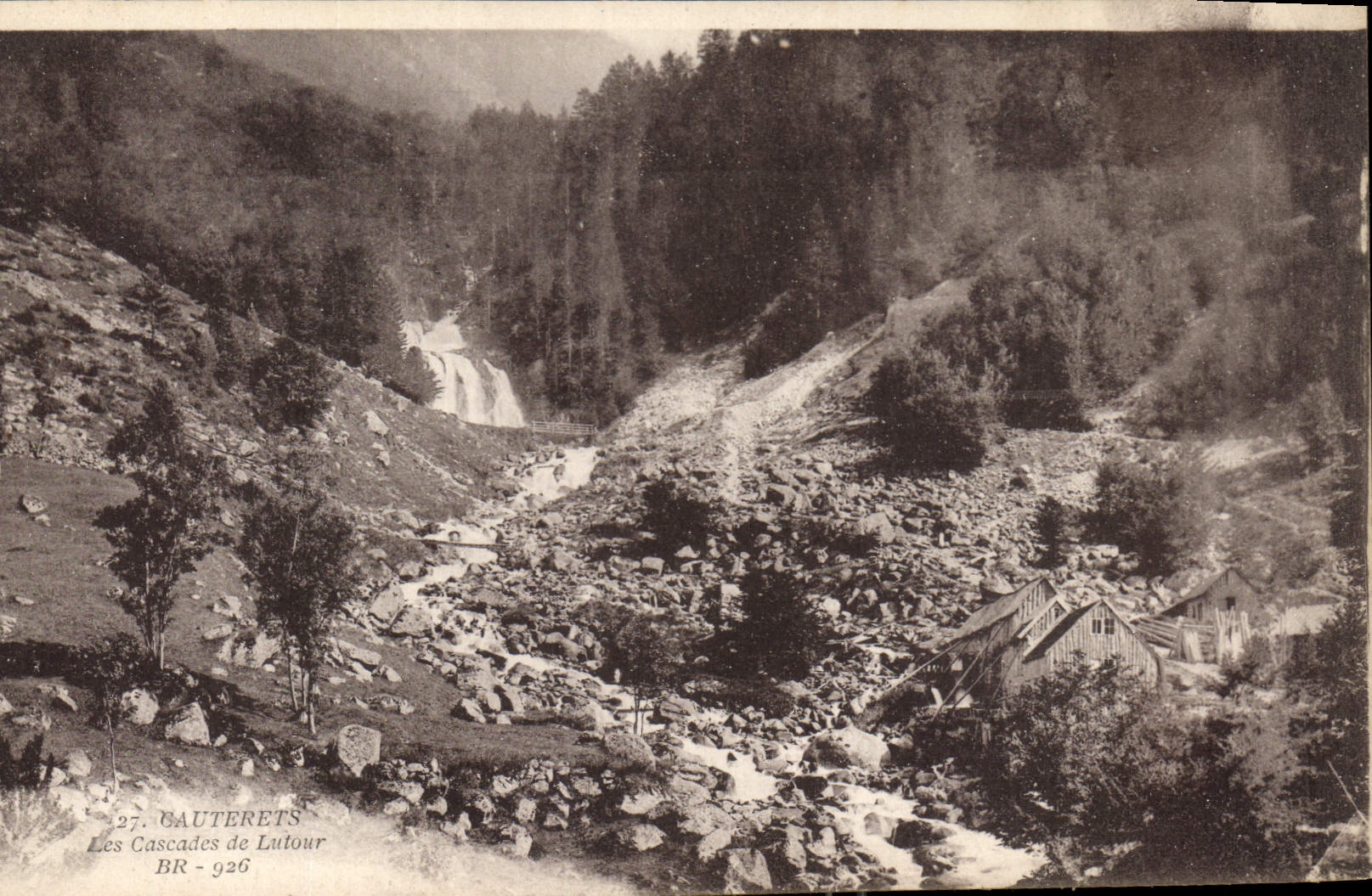 CPA Cauterets les Cascades de Lutour 