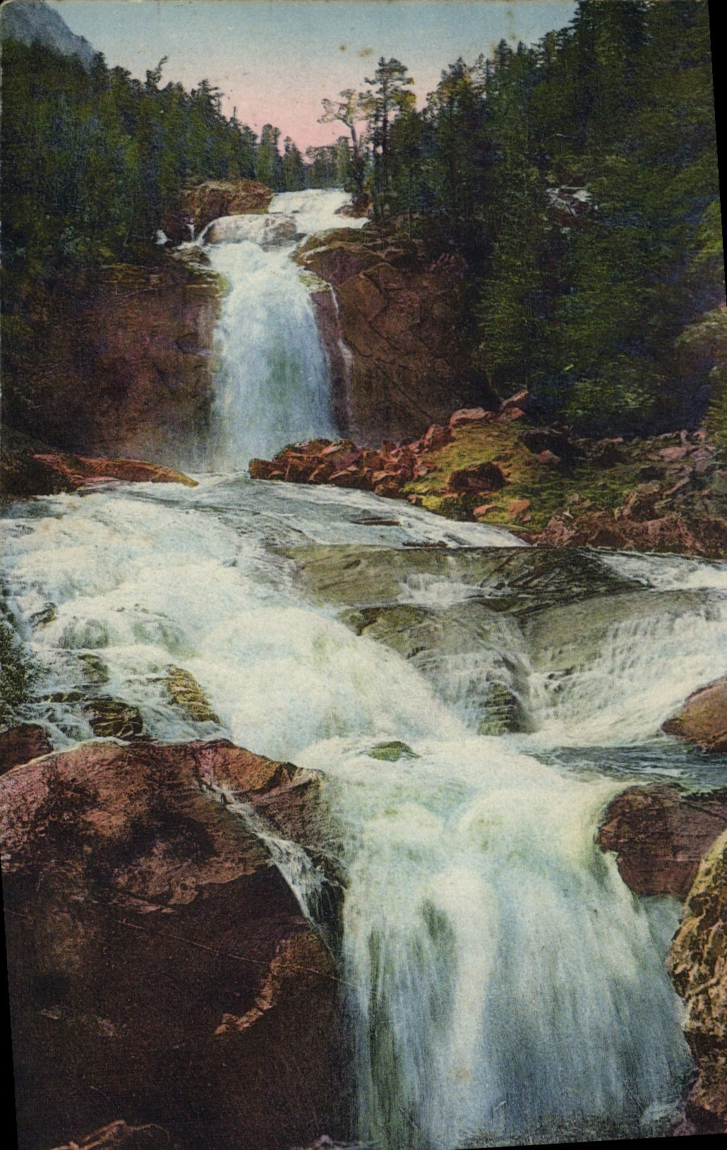 CPA Cauterets Cascade du Pont d'Espagne 