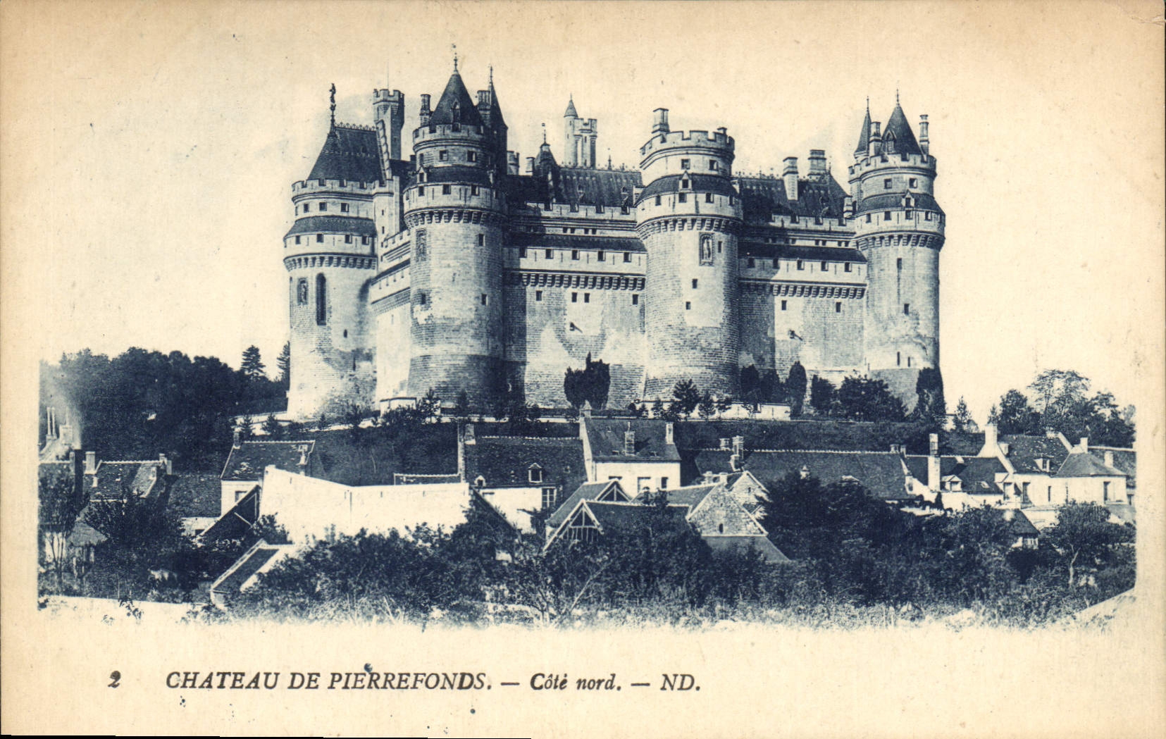 CPA Chateau de Pierrefonds Cote nord