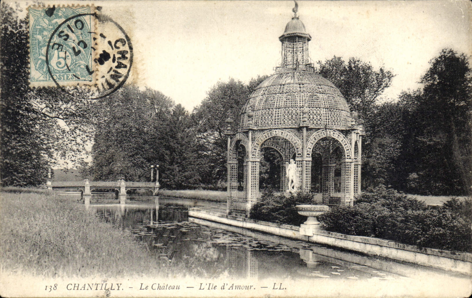 CPA Chantilly le Chateau L'Ile d'Amour