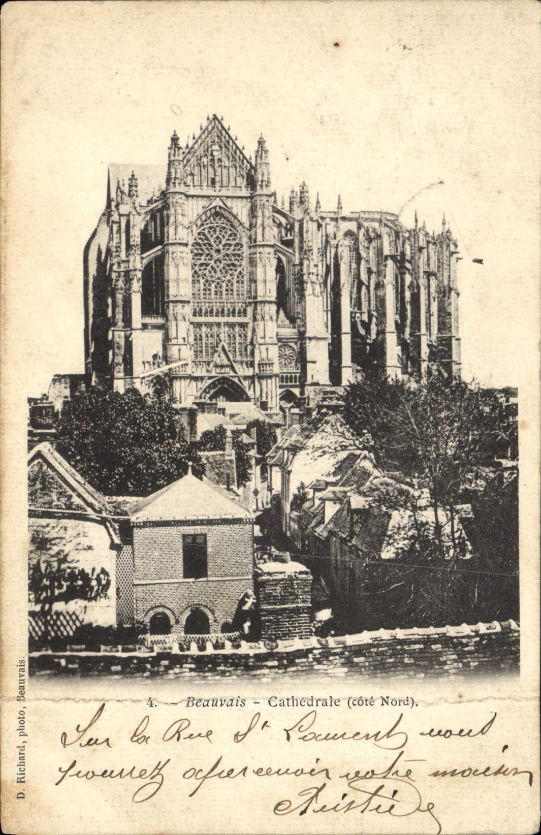 CPA Beauvais Cathedrale cote Nord 