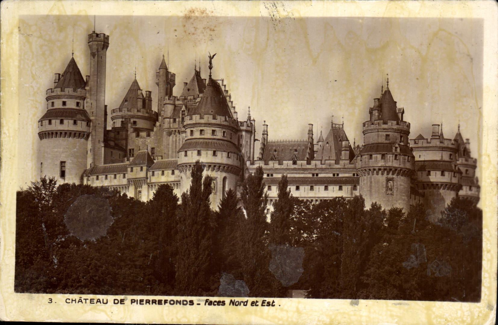 CPA Chateau de Pierrefonds faces Nord et Est 
