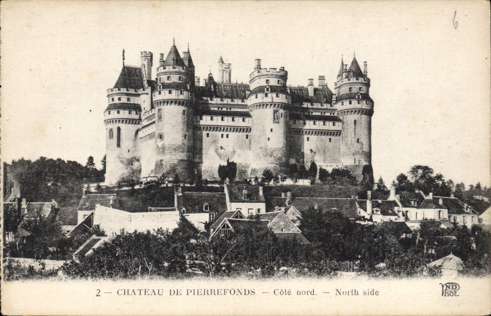 CPA Chateau de Pierrefonds Cote nord 