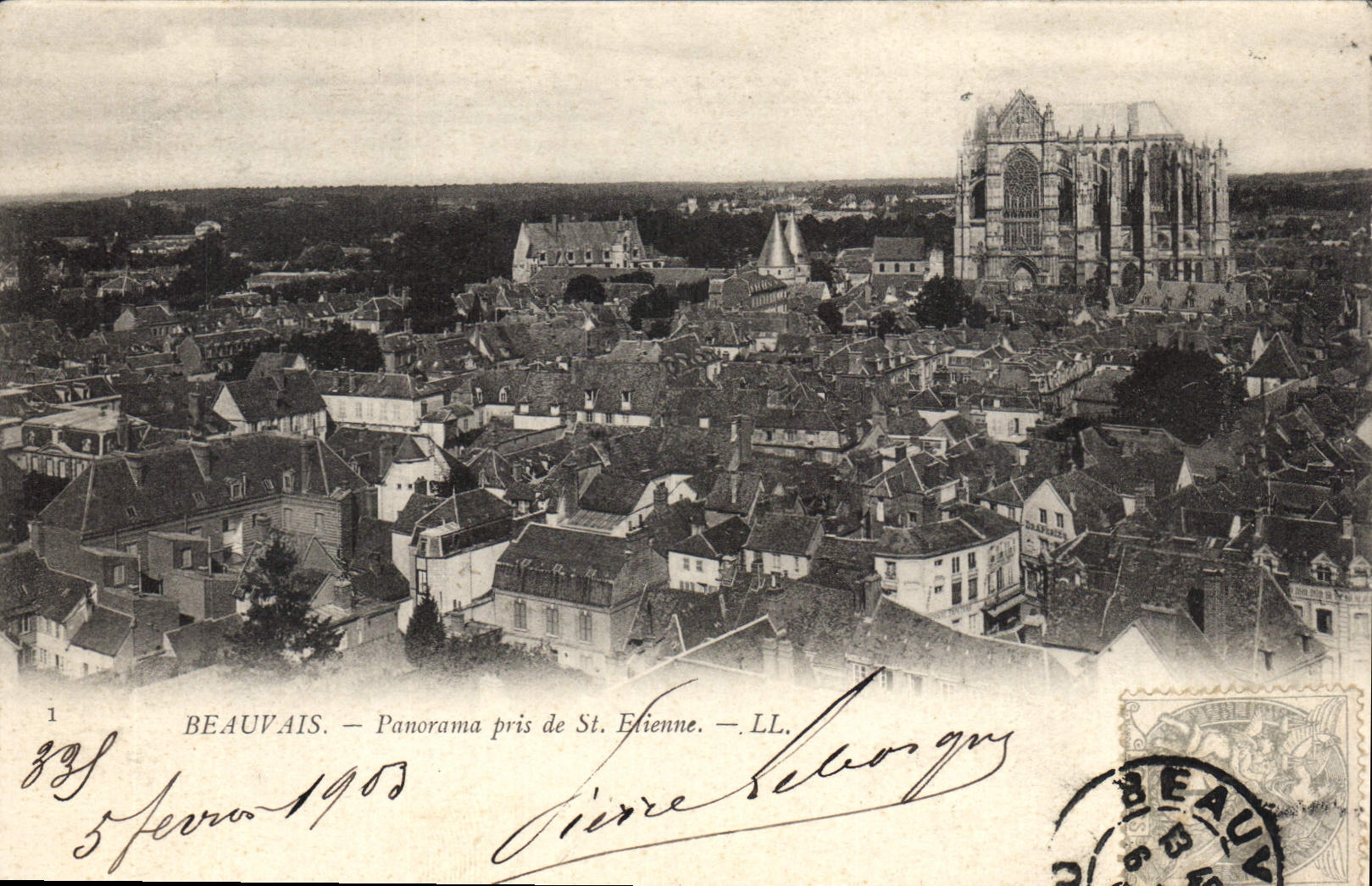 CPA Beauvais  Panorama pris de St Etienne 