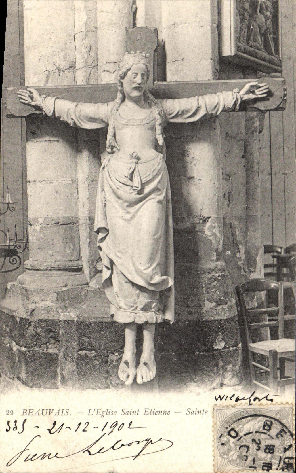 CPA Beauvais  L'Eglise Saint Etienne 