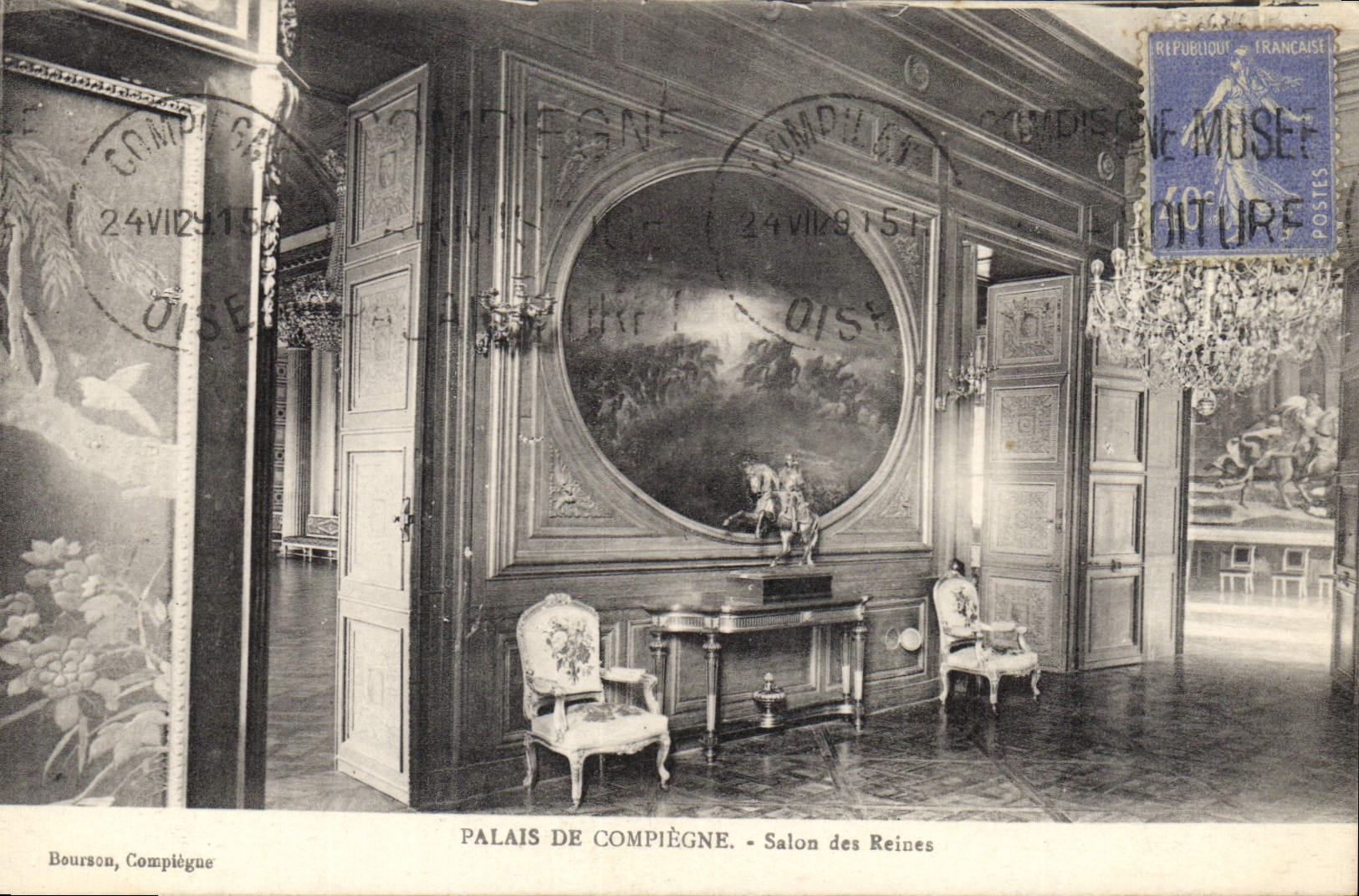 CPA Palais de Compiegne Salon des Reines