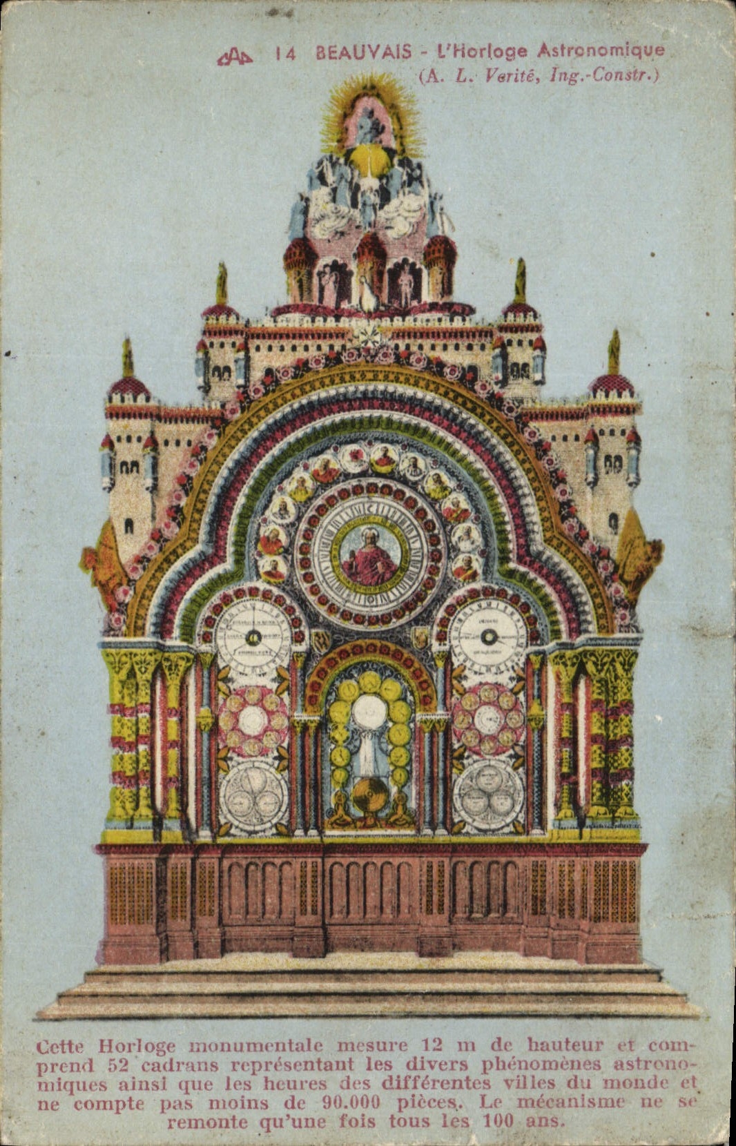 CPA Beauvais L'Horlage Astronomique 