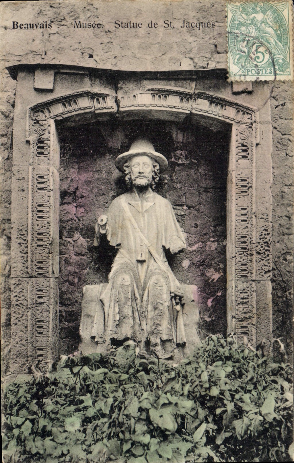 CPA Beauvais Musee Statue de St Jacques 