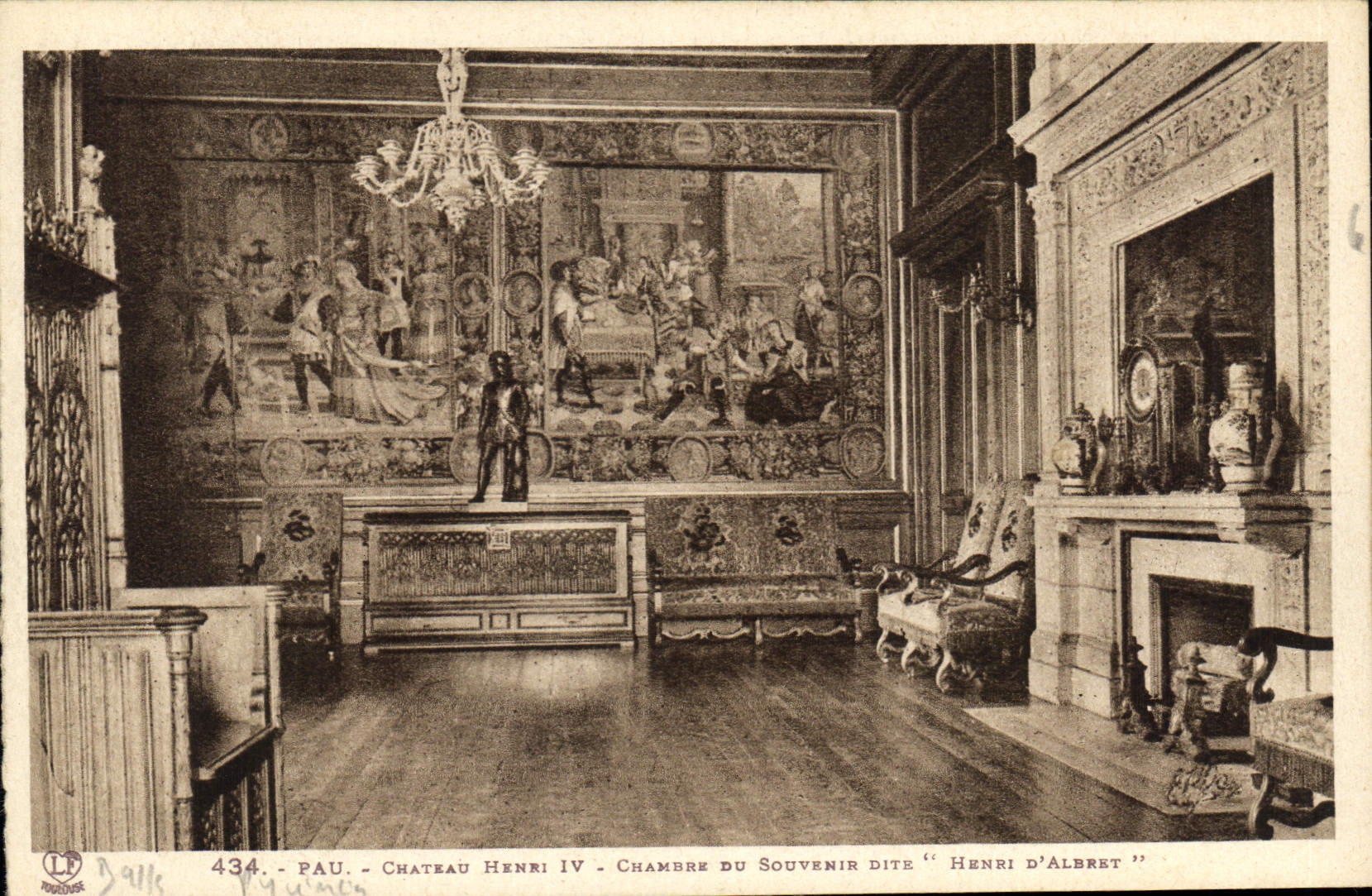 CPA Pau Chateau Henri IV Chambre du Souvenir Dite Henri d'Albret 