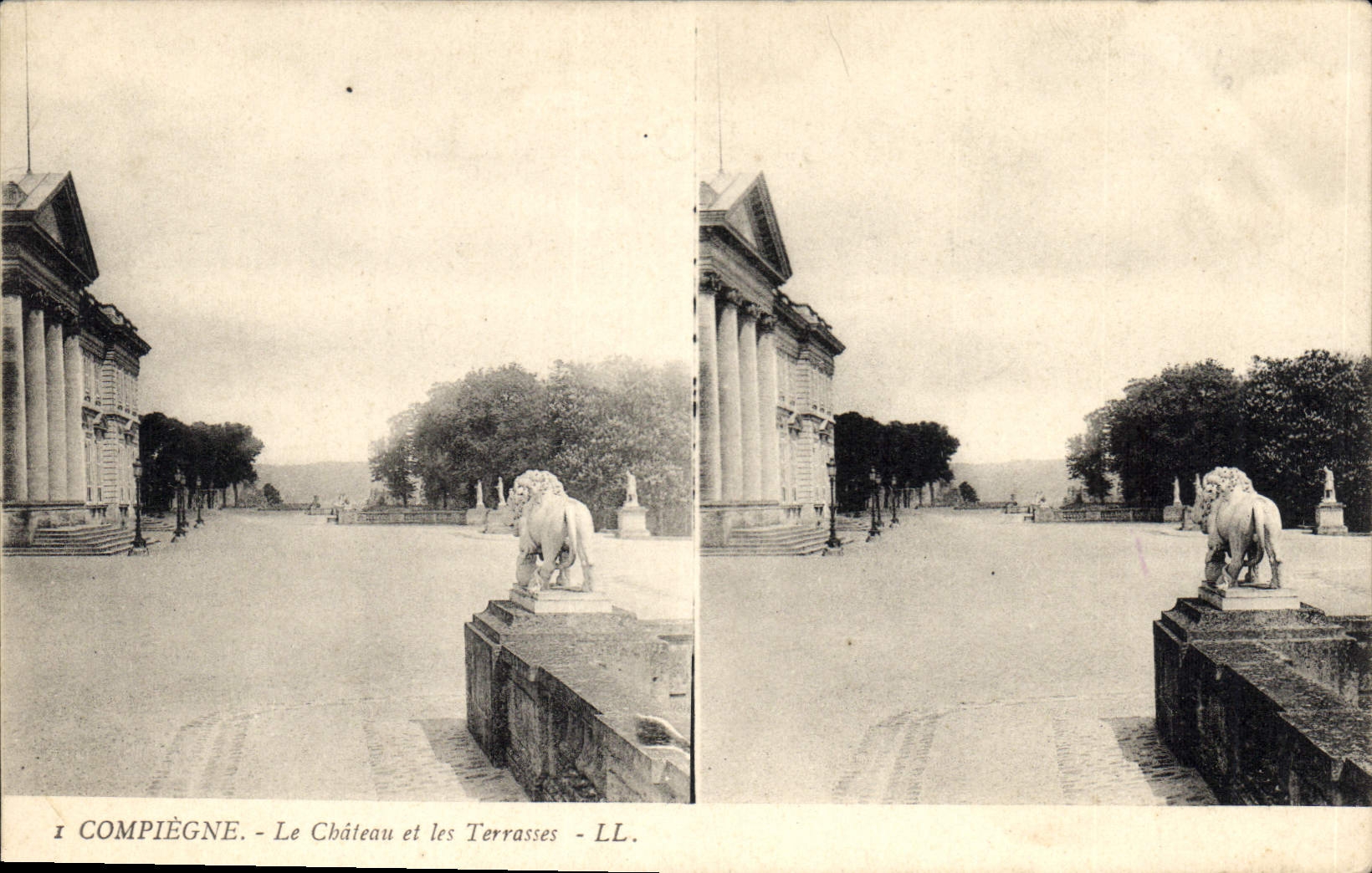 CPA Compiegne Le Chateau et les Terrasses 
