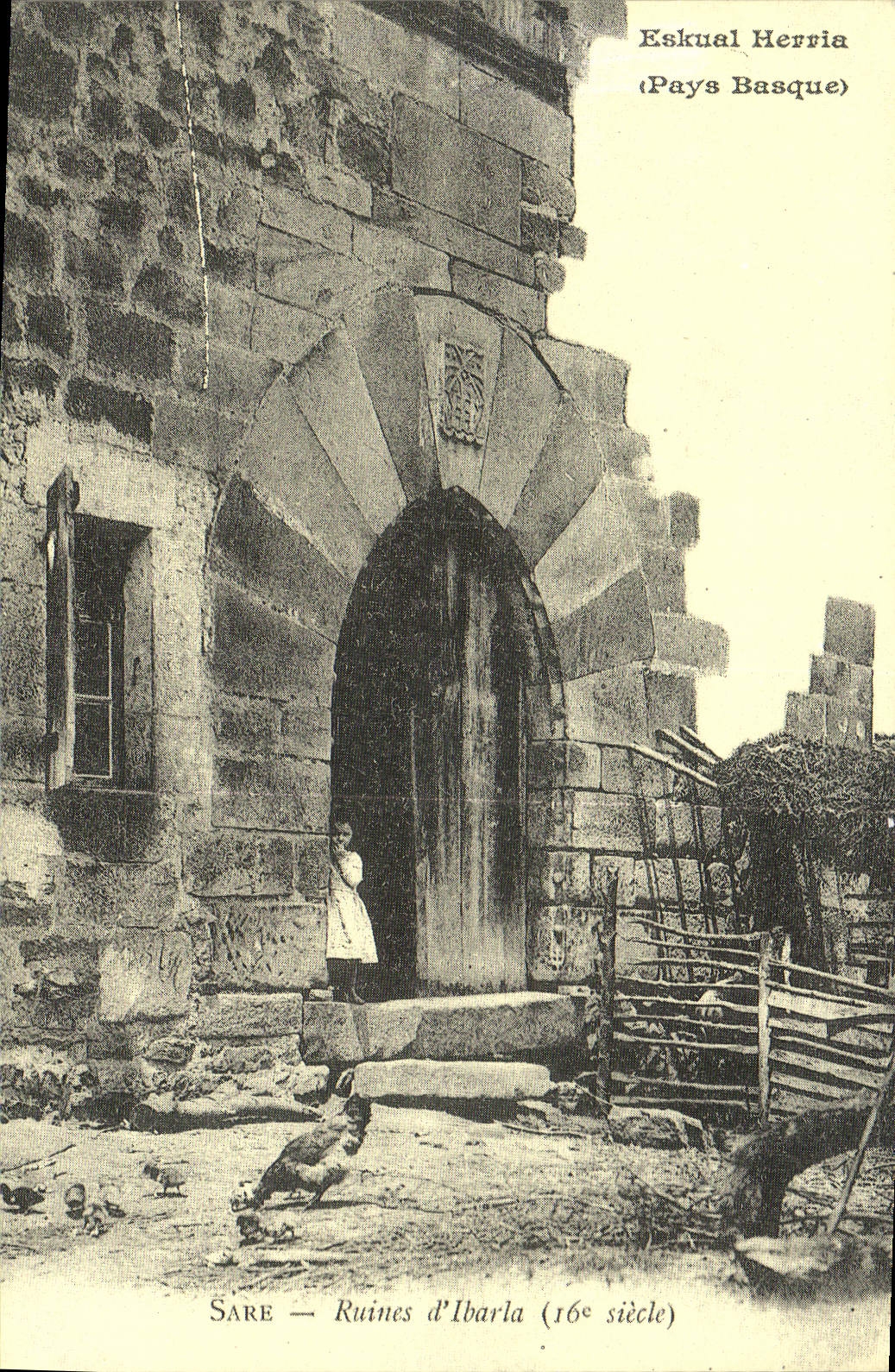 REPRO Eskual Herria Pays Basque Sare Ruines d'Ibarla 