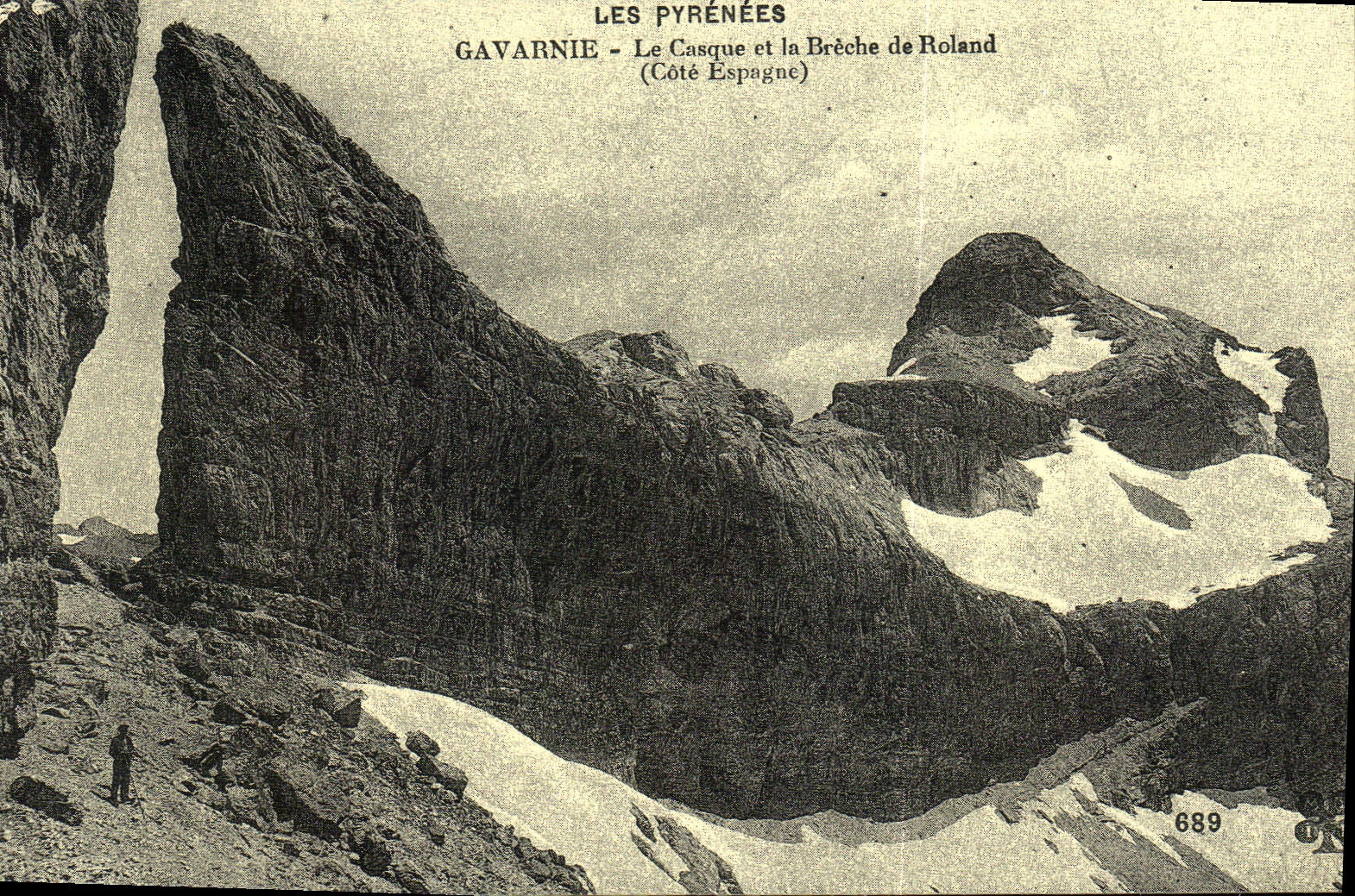 REPRO Gavarnie Le Casque et la Breche de Roland Cote Espagne