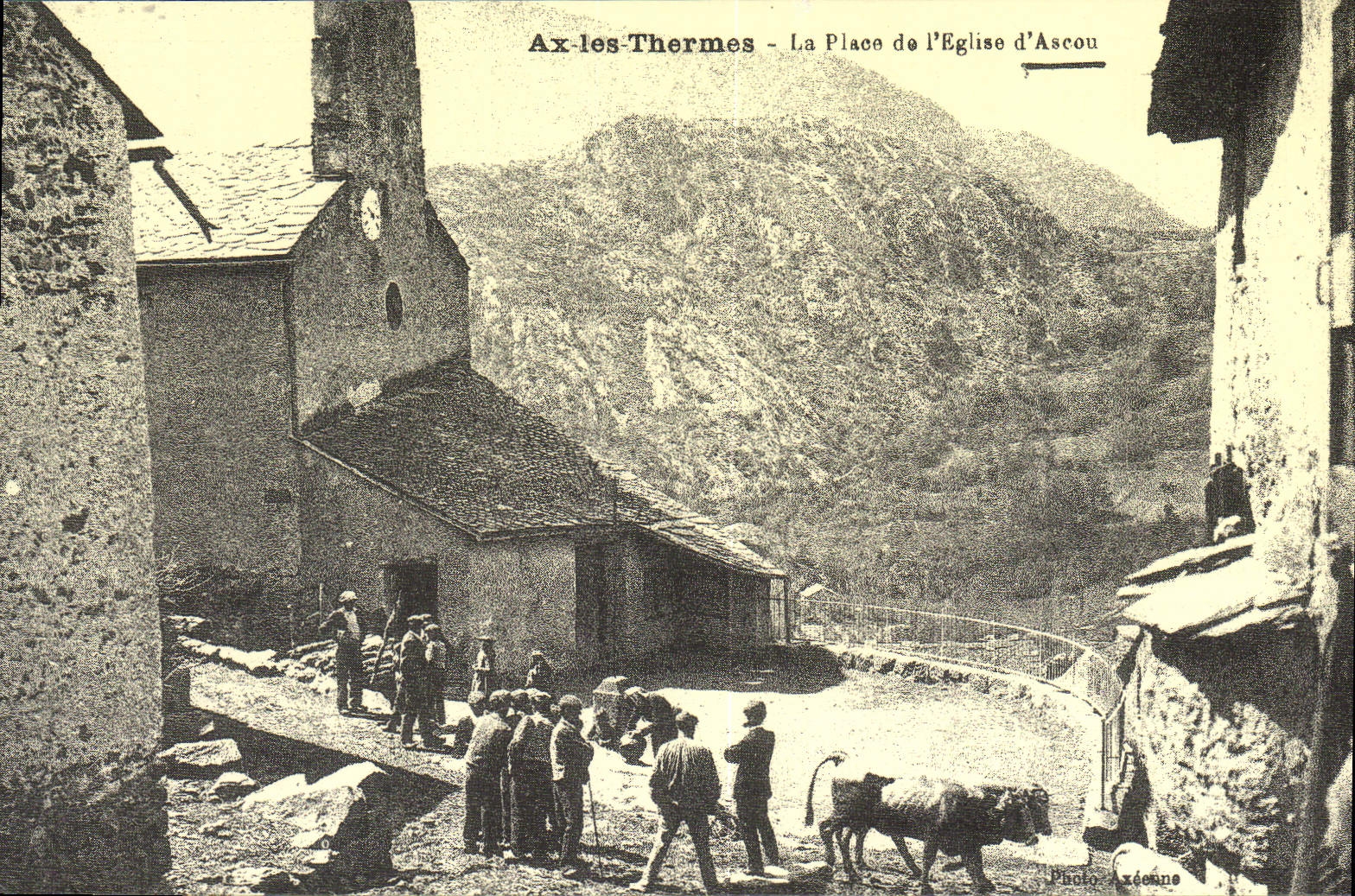 REPRO Ax les Thermes La Place de l'Eglise d'Ascou
