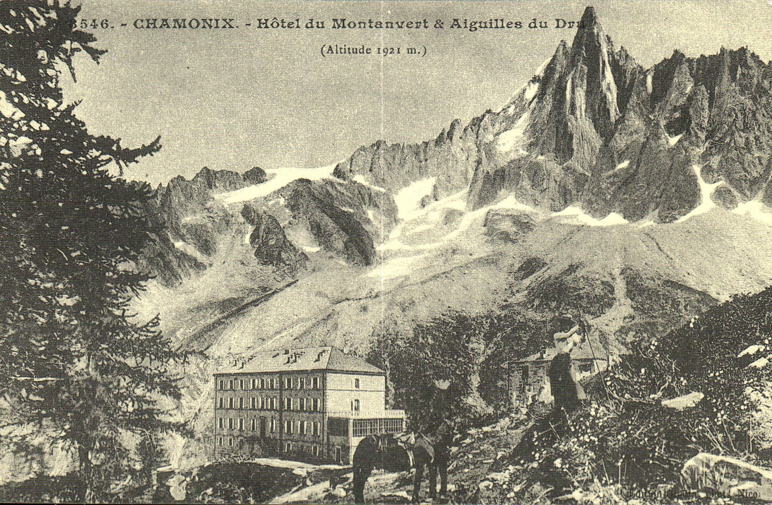 REPRO Chamonix Hotel du Montanvert & Aiguilles du Dru 