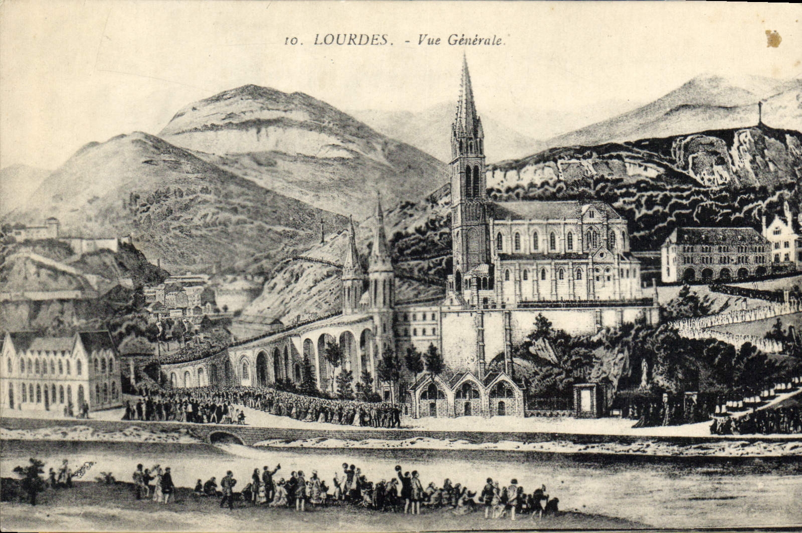 CPA Lourdes Vue Generale 