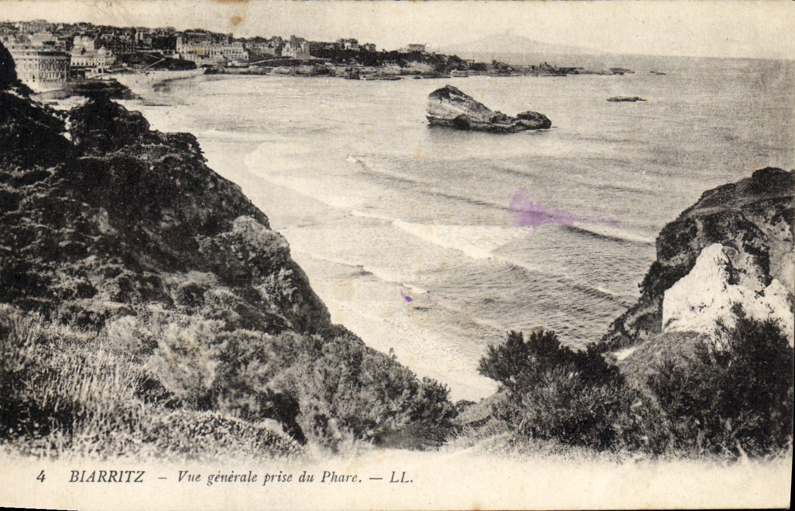 CPA Biarritz Vue generale prise du Phare 