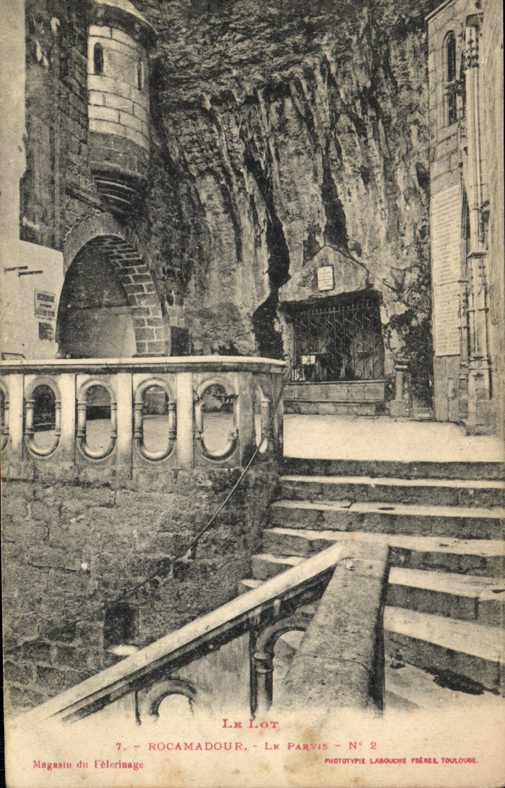 CPA Rocamadour Le parvis