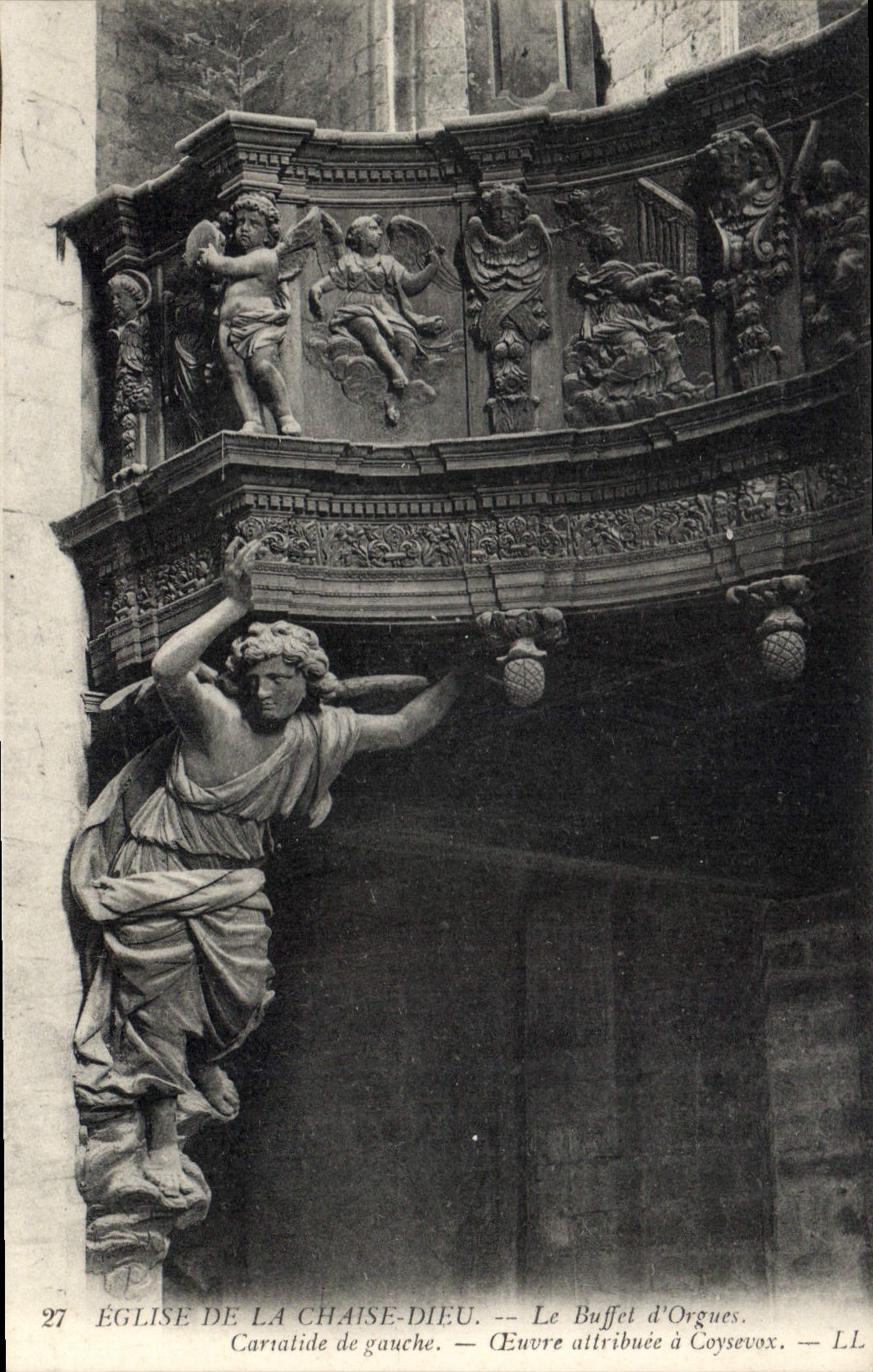 CPA Eglise de la Chaise Dieu Le Buffet d'Orgues