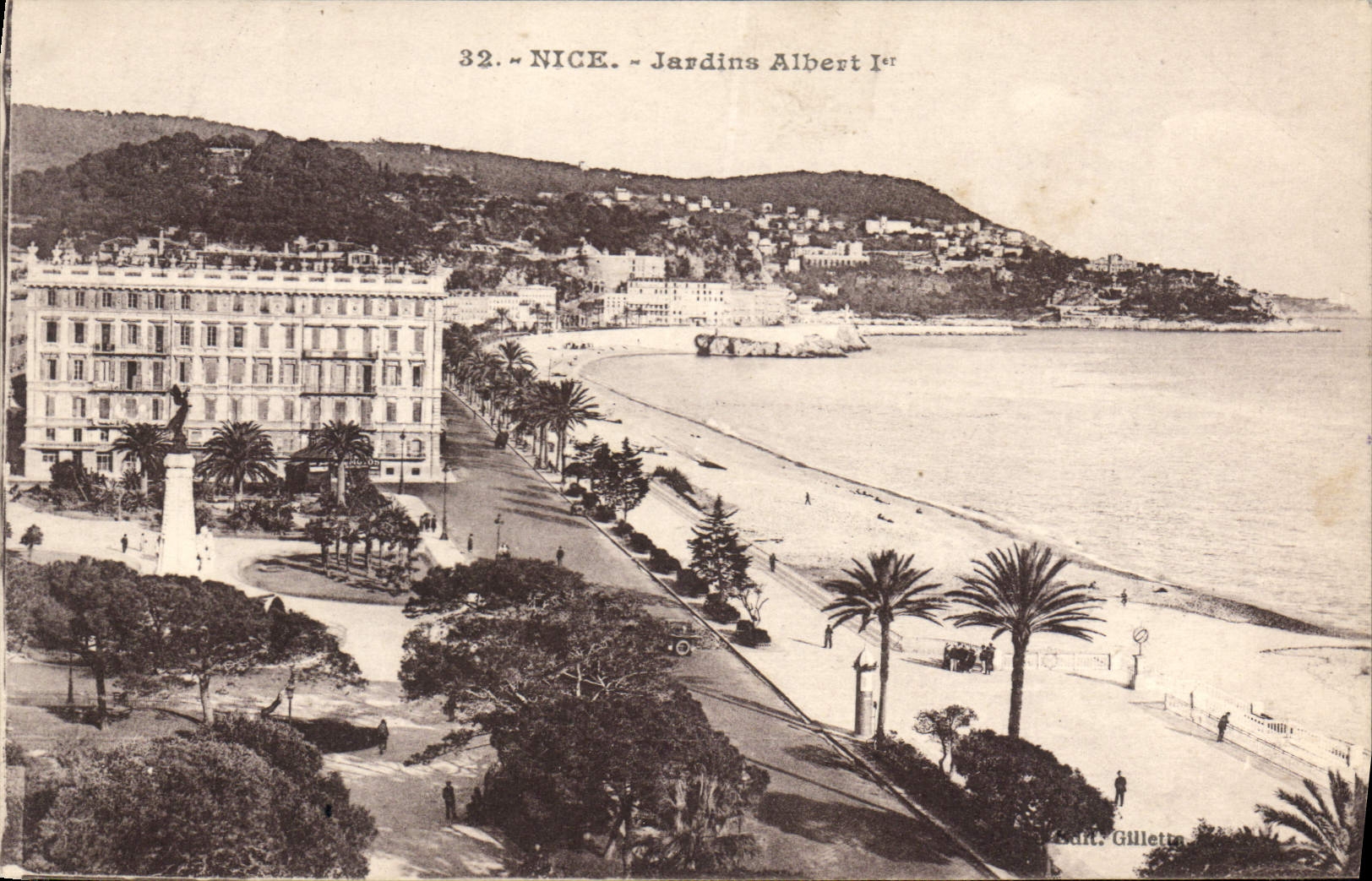 CPA Nice Jardins Albert Ier 