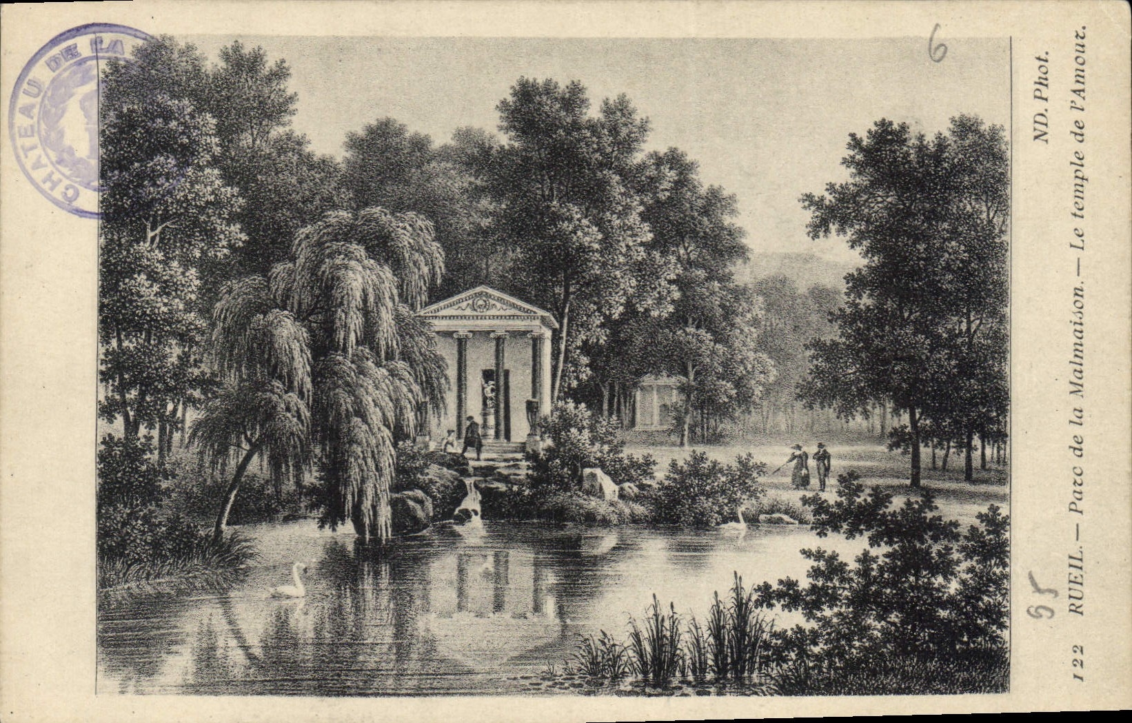 CPA Rueil Parc de la Malmaison Le Temple de l'Amour