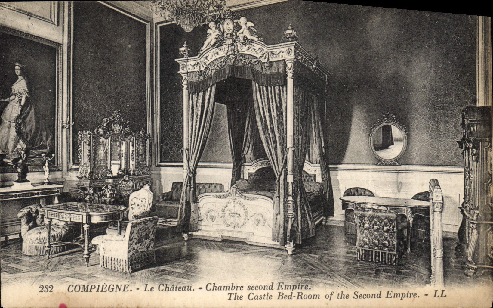 CPA Compiegne Le Chateau Chambre second Empire 