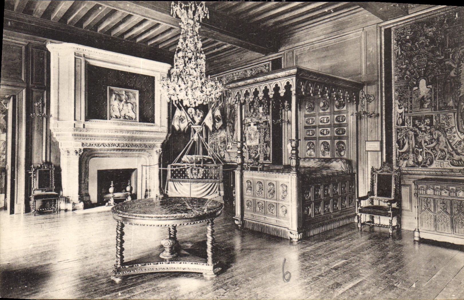 CPA Pau Le Chateau La Chambre des Rois de Navarre dite de Henri IV