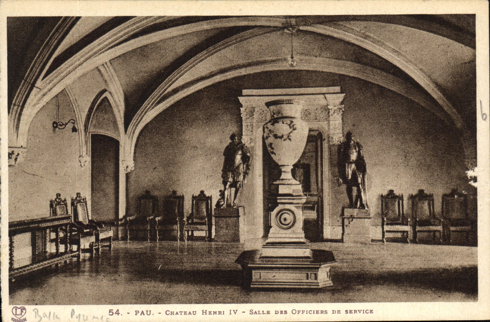 CPA Pau Chateau Henri IV Salle des Officiers de Service 