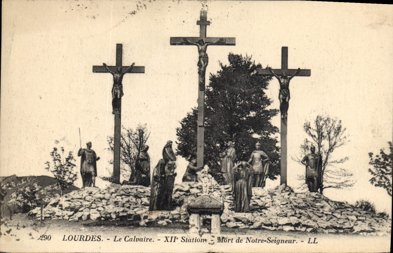 CPA Lourdes Le Calvaire XII Mort de Notre Seigneur 